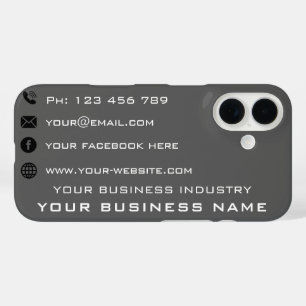 Funda iPhone 16 Plantilla de estuche para iPhone de tarjeta de pre