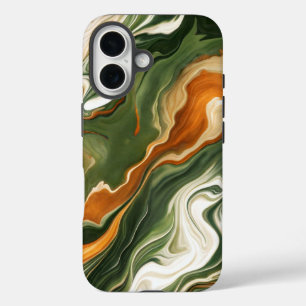 Funda iPhone 16 Plata y Morado Swirl