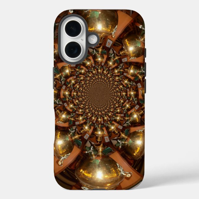 Funda iPhone 16 Plata y oro (Reverso )