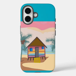 Funda iPhone 16 Playa de arco iris