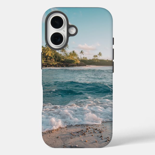Funda iPhone 16 playa de tahiti (Reverso )