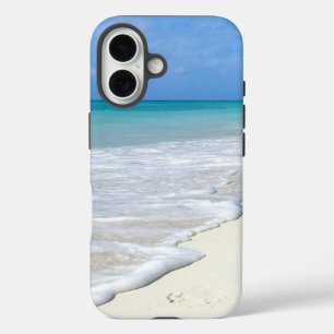 Funda iPhone 16 Playa suave de arena blanca