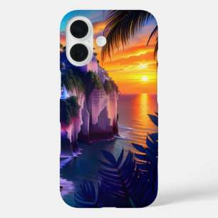 Funda iPhone 16 Playa tropical de fantasía 7