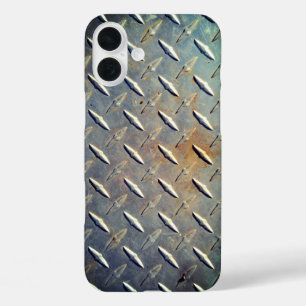 Funda iPhone 16 Plus Acero rusty de placa de diamante