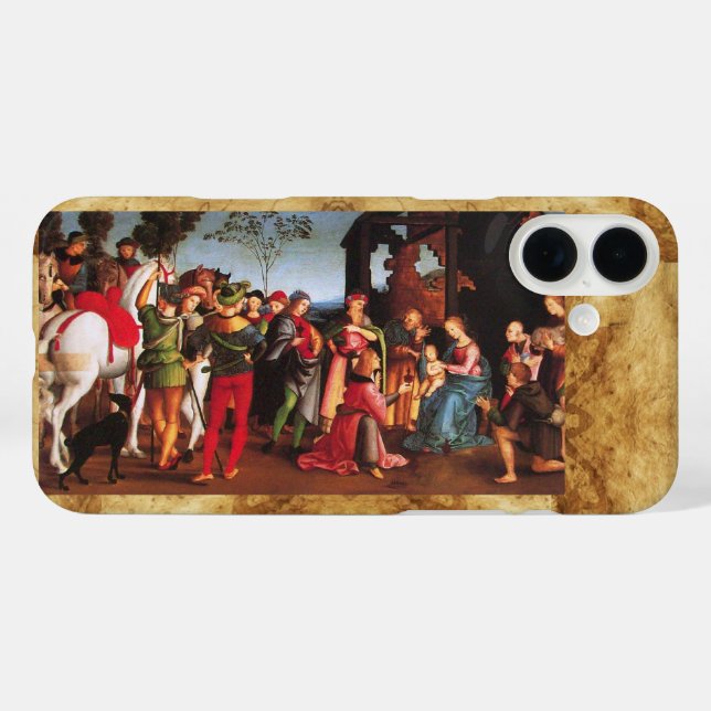 FUNDA iPhone 16 PLUS ADORACIÓN DEL MAGI (Reverso  (Horizontal))
