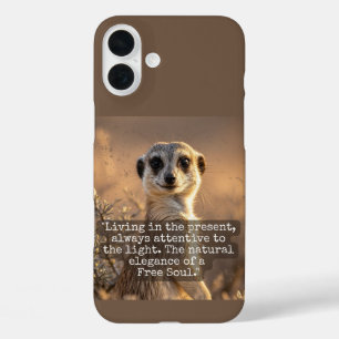 Funda iPhone 16 Plus Adventurous Meerkat Living