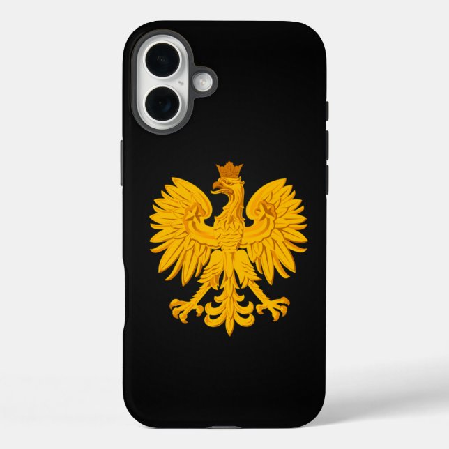 Funda iPhone 16 Plus Águila polaca (Reverso )