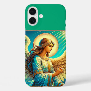 Funda iPhone 16 Plus AI hermoso efecto expresionista de ángel
