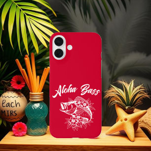 Funda iPhone 16 Plus Aloha Bass Hawaii Cherry Red