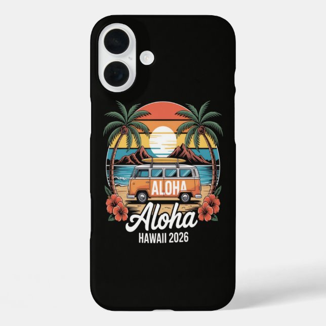 Funda iPhone 16 Plus Aloha Hawái 2026 (Reverso )