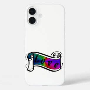 Funda iPhone 16 Plus Amor en el arco iris Fantasía Arte - Art Deco