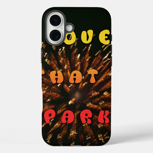 Funda iPhone 16 Plus Amor que provoca abstracción de la impresión de di (Reverso )