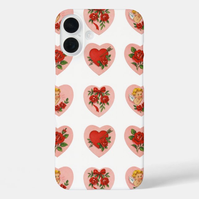Funda iPhone 16 Plus Amor vintage (Reverso )