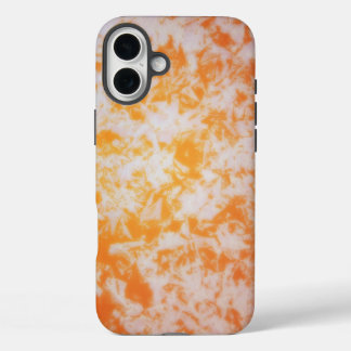 Funda iPhone 16 Plus An orange grunge textured |
