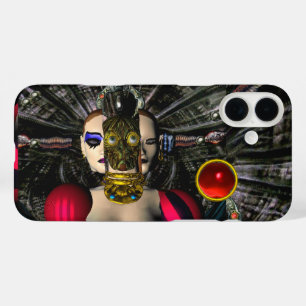Funda iPhone 16 Plus ANDROID XENIA SPACESHIP PILOT,Ciencia Ficción