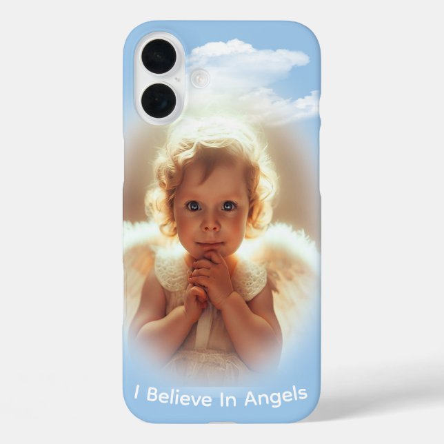 Funda iPhone 16 Plus Ángeles Bebés (Reverso )