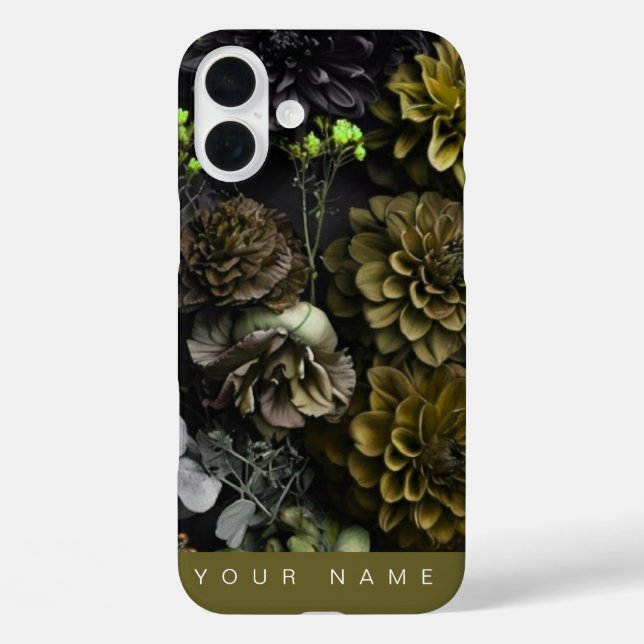 Funda iPhone 16 Plus Antigüedad de Blooms (Reverso )