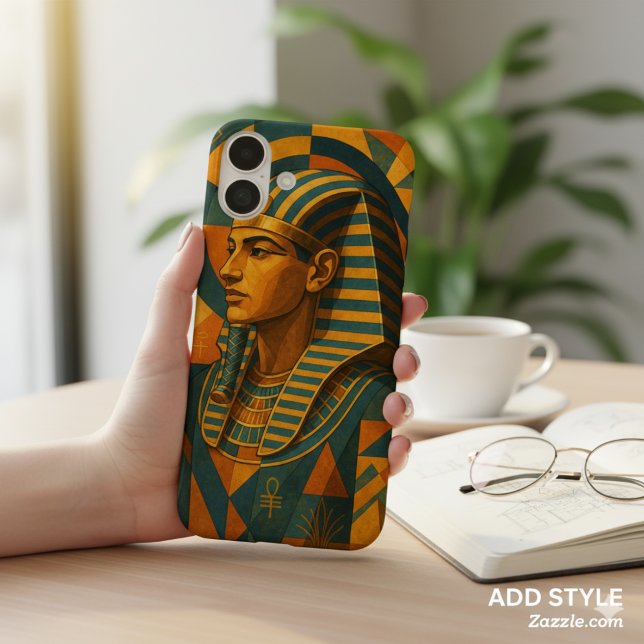Funda iPhone 16 Plus Antiguo Faraón Majestic Mystique Oro Verde azulado (Subido por el creador)