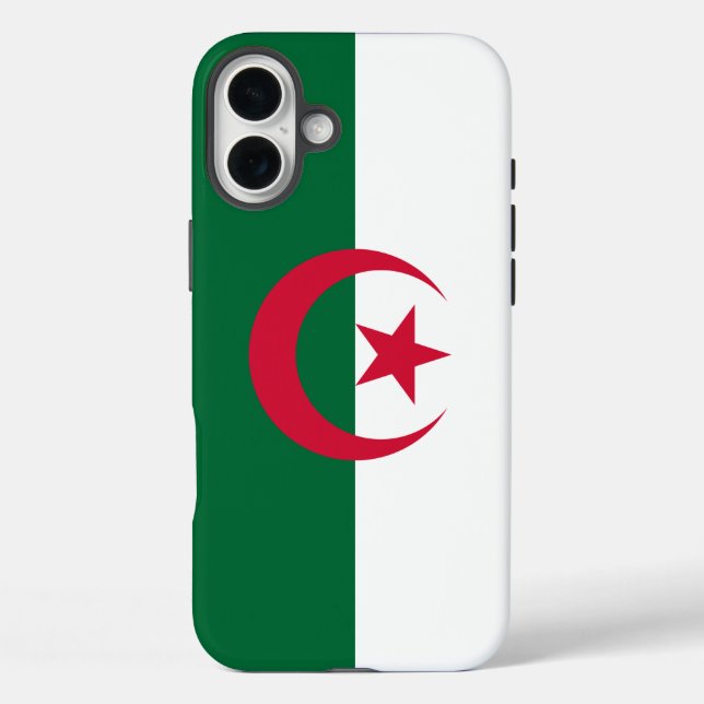 Funda iPhone 16 Plus Apple iPhone 16 Plus Mate, bandera de Argelia (Reverso )