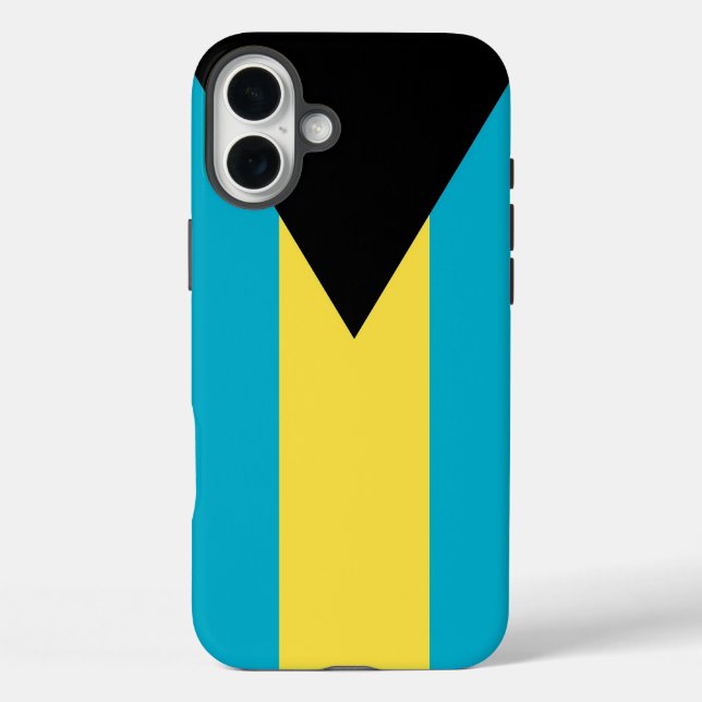 Funda iPhone 16 Plus Apple iPhone 16 Plus Mate, bandera de Bahamas (Reverso )
