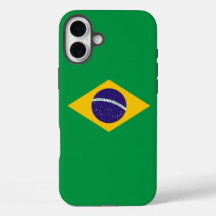 Funda iPhone 16 Plus Apple iPhone 16 Plus Mate, bandera de Brasil