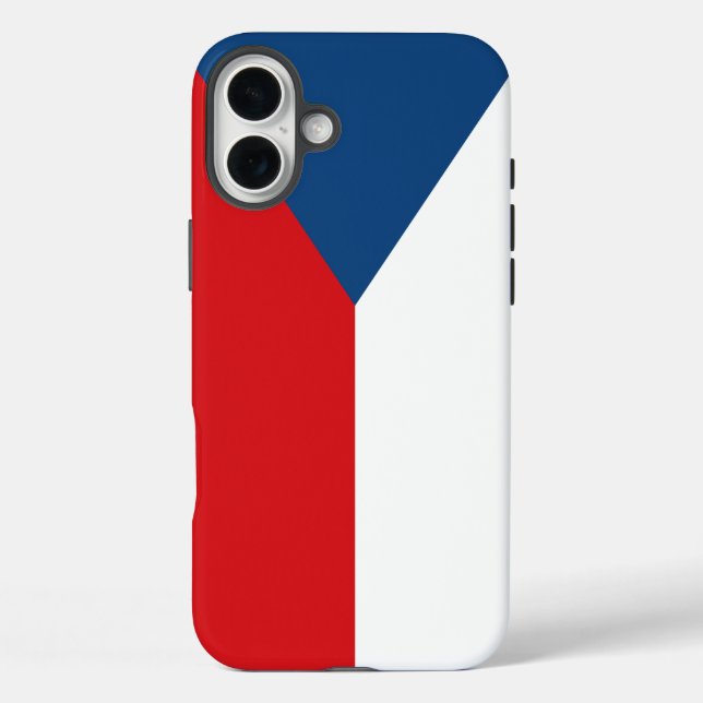 Funda iPhone 16 Plus Apple iPhone 16 Plus Mate, bandera de Chequia (Reverso )