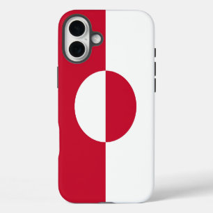 Funda iPhone 16 Plus Apple iPhone 16 Plus Mate, bandera de Groenlandia