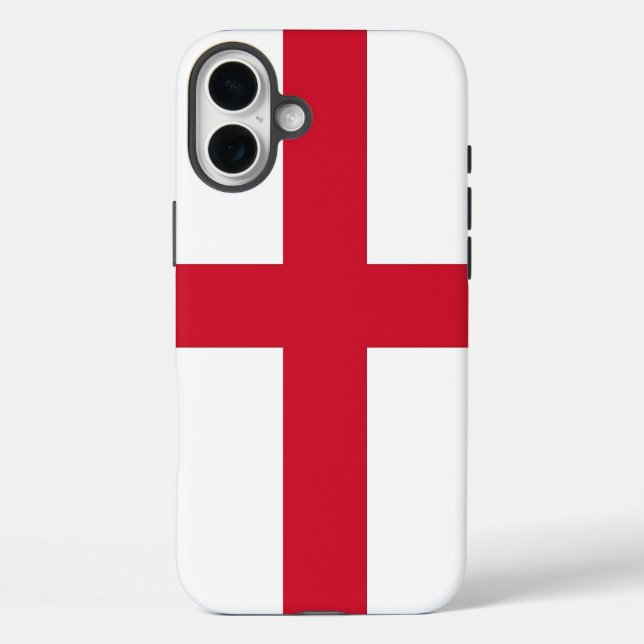 Funda iPhone 16 Plus Apple iPhone 16 Plus Mate, bandera de Inglaterra (Reverso )