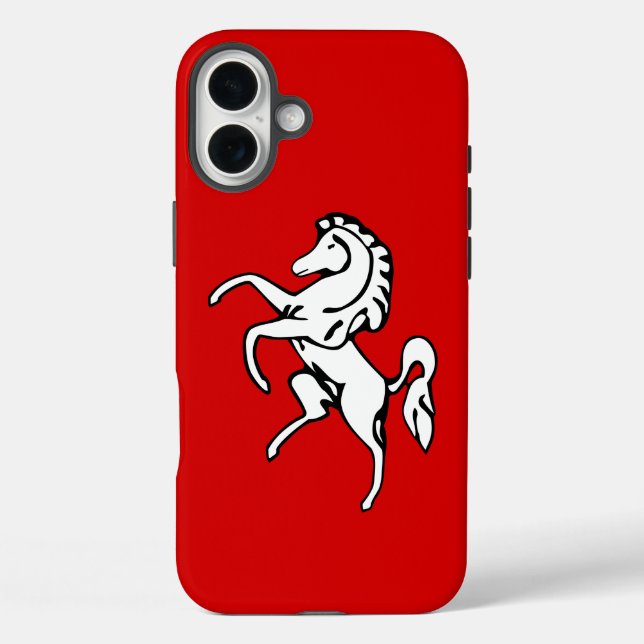 Funda iPhone 16 Plus Apple iPhone 16 Plus Mate, Kent County flag (Reverso )