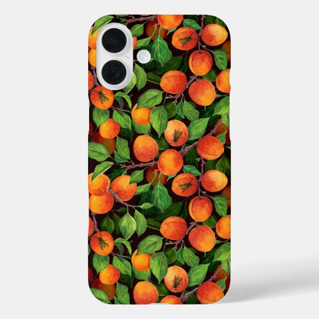 Funda iPhone 16 Plus Apricot garden 1 (Reverso )