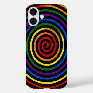 Funda iPhone 16 Plus Arcoíris Orgullo Hipnotizado