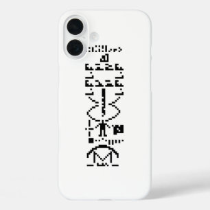 Funda iPhone 16 Plus Arecibo Binary Message 1974