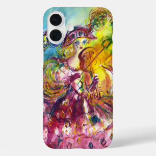 Funda iPhone 16 Plus ARLECCHINA VIOLINISTA / Noche de Carnaval venecian