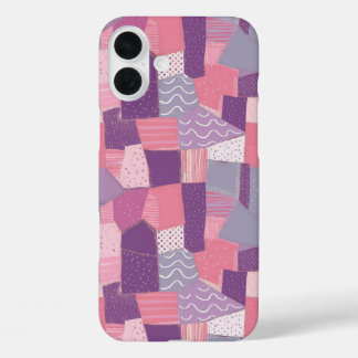 Funda iPhone 16 Plus Armonía de retazos juguetones