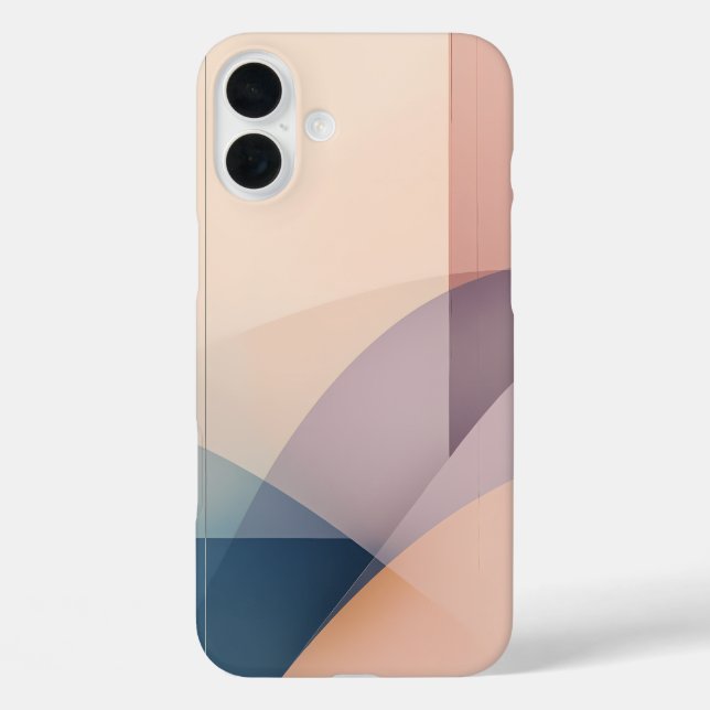 Funda iPhone 16 Plus Armonía Eérea Resumen Diseño de Colores de Arte Pa (Reverso )