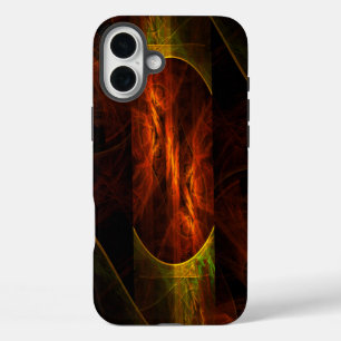 Funda iPhone 16 Plus Arte abstracto de la jungla de Mystique