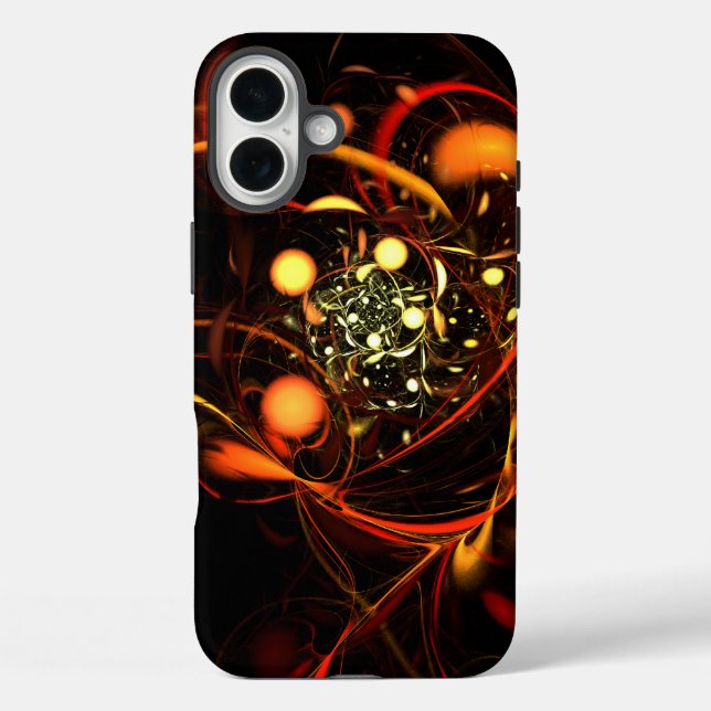 Funda iPhone 16 Plus Arte abstracto de latido (Reverso )