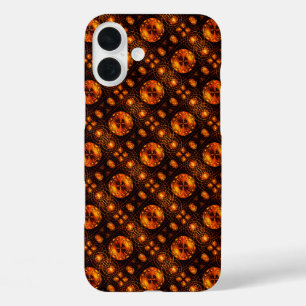 Funda iPhone 16 Plus Arte abstracto moderno boho elegante dorado patrón