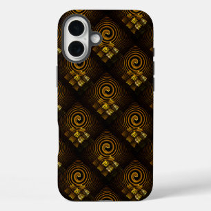 Funda iPhone 16 Plus Arte abstracto moderno boho elegante patrón #502