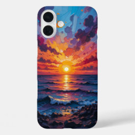 Funda iPhone 16 Plus Arte abstracto texturizado