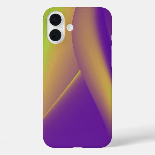 Funda iPhone 16 Plus Arte arco iris abstracto en 3D (Reverso )