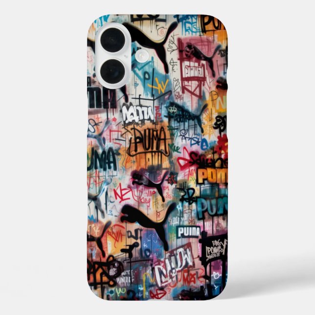 Funda iPhone 16 Plus Arte callejero de graffiti urbano (Reverso )