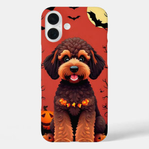Funda iPhone 16 Plus Arte de cachorro espeluznante y caprichoso 👻🐶 Ha