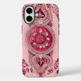 Funda iPhone 16 Plus Arte de IA de arándano y cereza