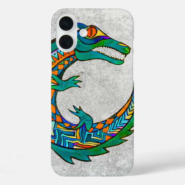 Funda iPhone 16 Plus Arte de ligador tribal (Reverso )