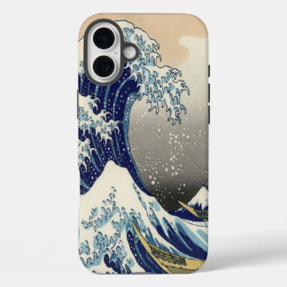 Funda iPhone 16 Plus Arte Ukiyo-e japonés vintage La gran ola