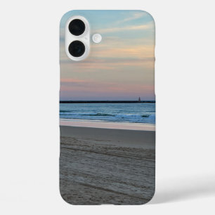 Funda iPhone 16 Plus Atardecer en la playa de Portimao Portugal
