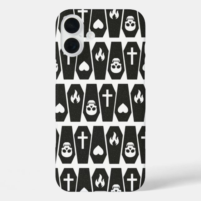 Funda iPhone 16 Plus Ataúdes (Reverso )
