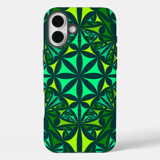 Funda iPhone 16 Plus Audaz Kaleidoscope Verde (Reverso )