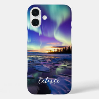 Funda iPhone 16 Plus Aurora Borealis Iricent Twilight
